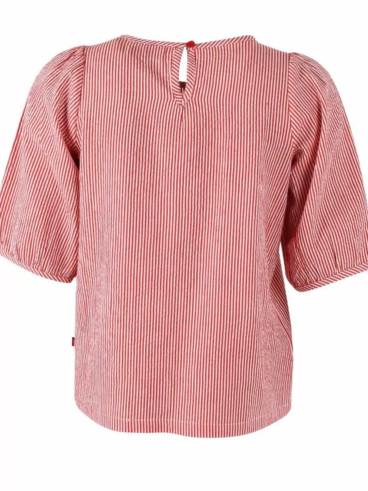 Danefæ Blusen>Daneprosecco Searsucker Shirt Bright Red/Chalk