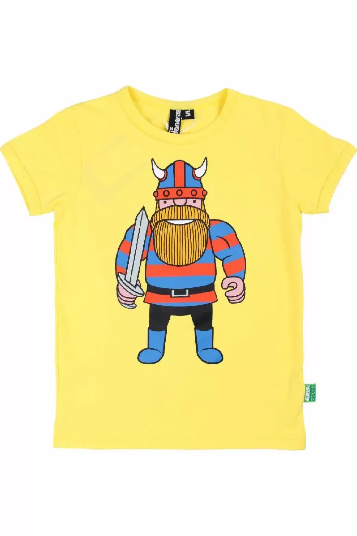 Discount Danerainbow Ringer Bright Yellow Erik Din Ven Kinder T-Shirts