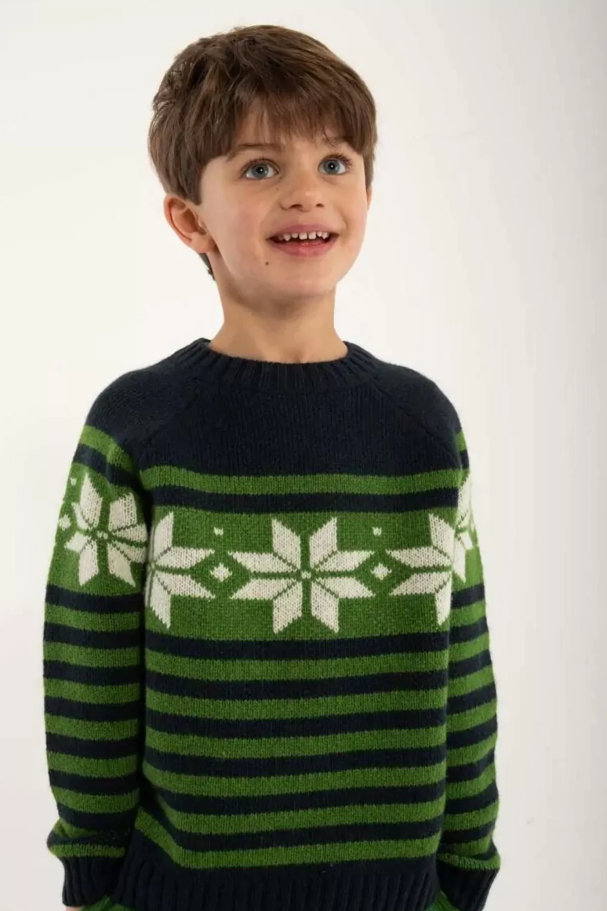 Clearance Daneslalom Sweater Dk Navy/Fall Jungle/Chalk Kinder Alles Aus Strick