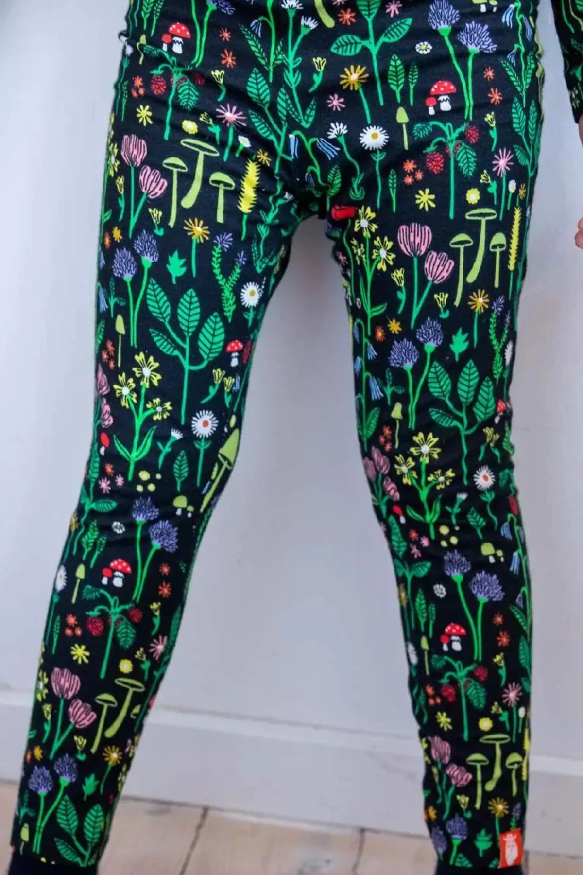 Shop Danespagat Leggings Black Botanical Kinder Kinder-Leggings