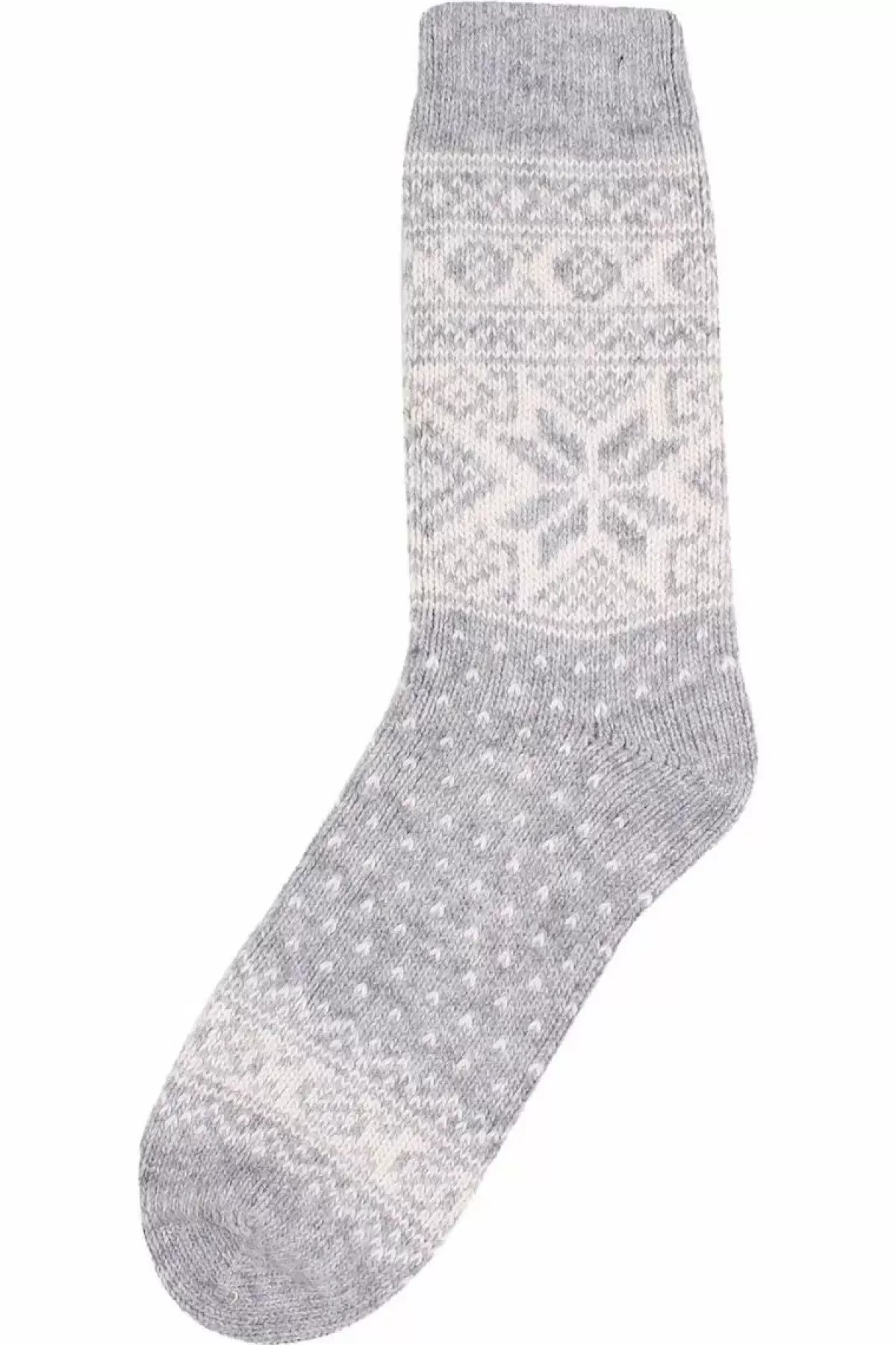 Danefæ Socken Und Strümpfe>Danestay Warm Wool Socks Lt Grey/White