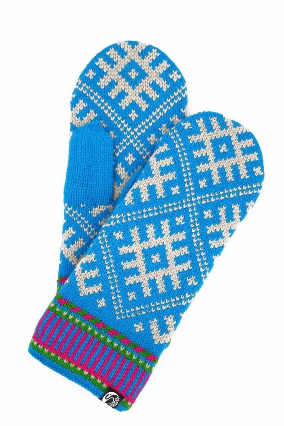 Danefæ Handschuhe>Danesuper Wool Mittens Bright Blue