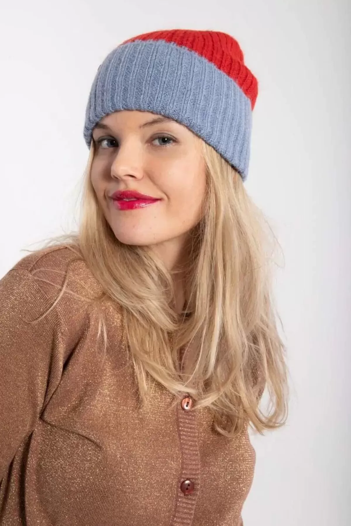 Danefæ Mützen/Hute>Danetop Beanie Porcelaine/Red