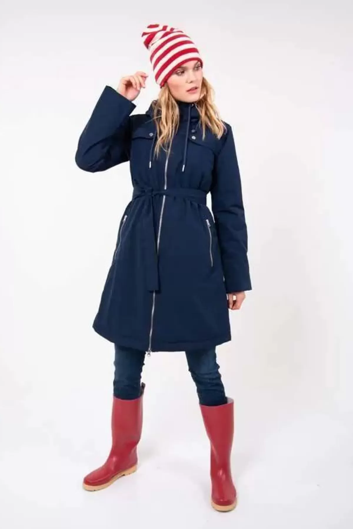 Danefæ Winterjacken>Danetyttebaer Winter Str Jacket Navy