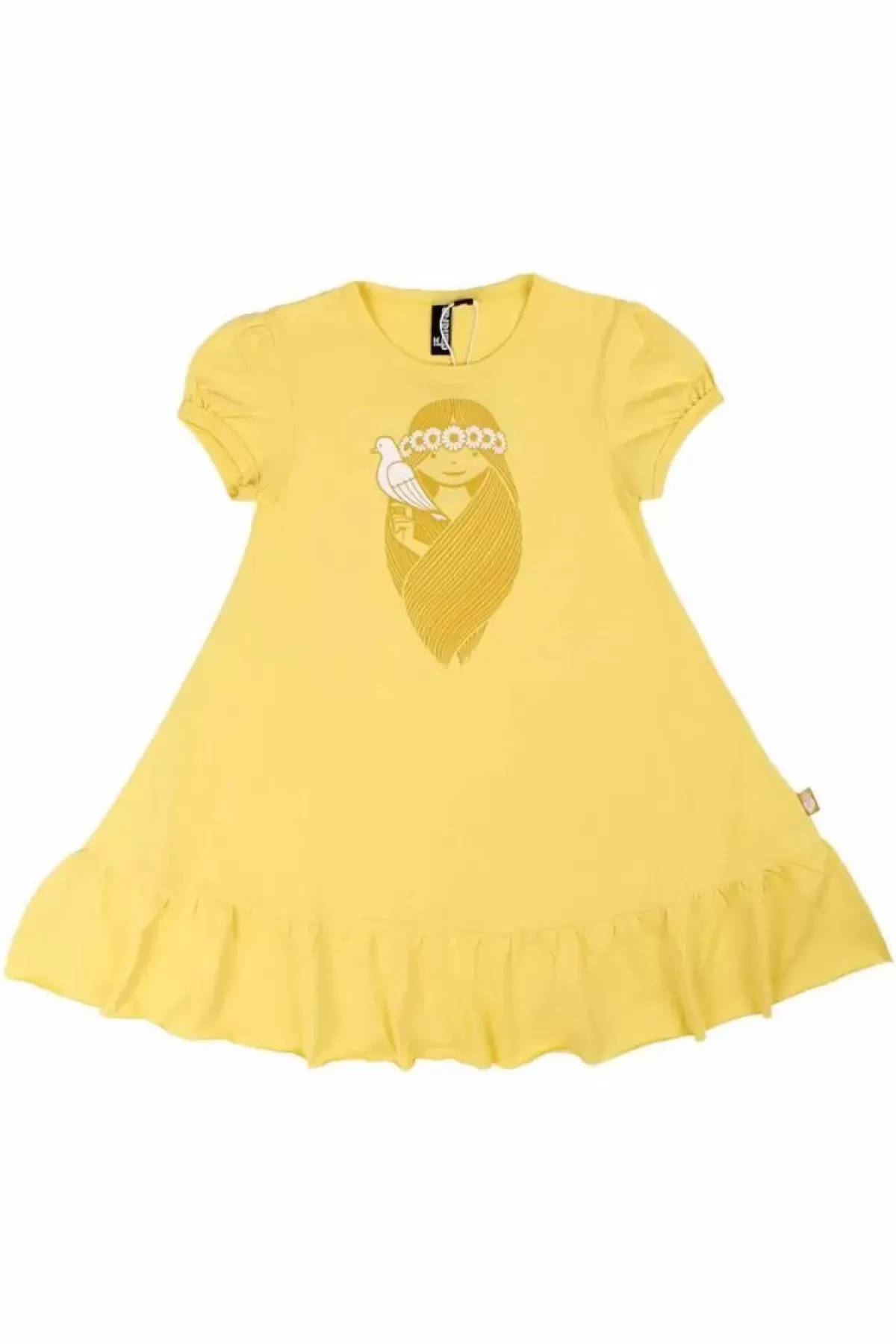 Fashion Danevesterbro Dress Bright Yellow Lillmissliver Kinder Kleider