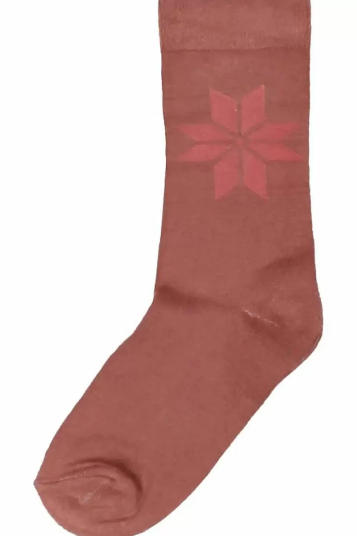 Danefæ Socken Und Strümpfe>Danewalk With Me Socks Beige Rose/Old Rose Snowflakes