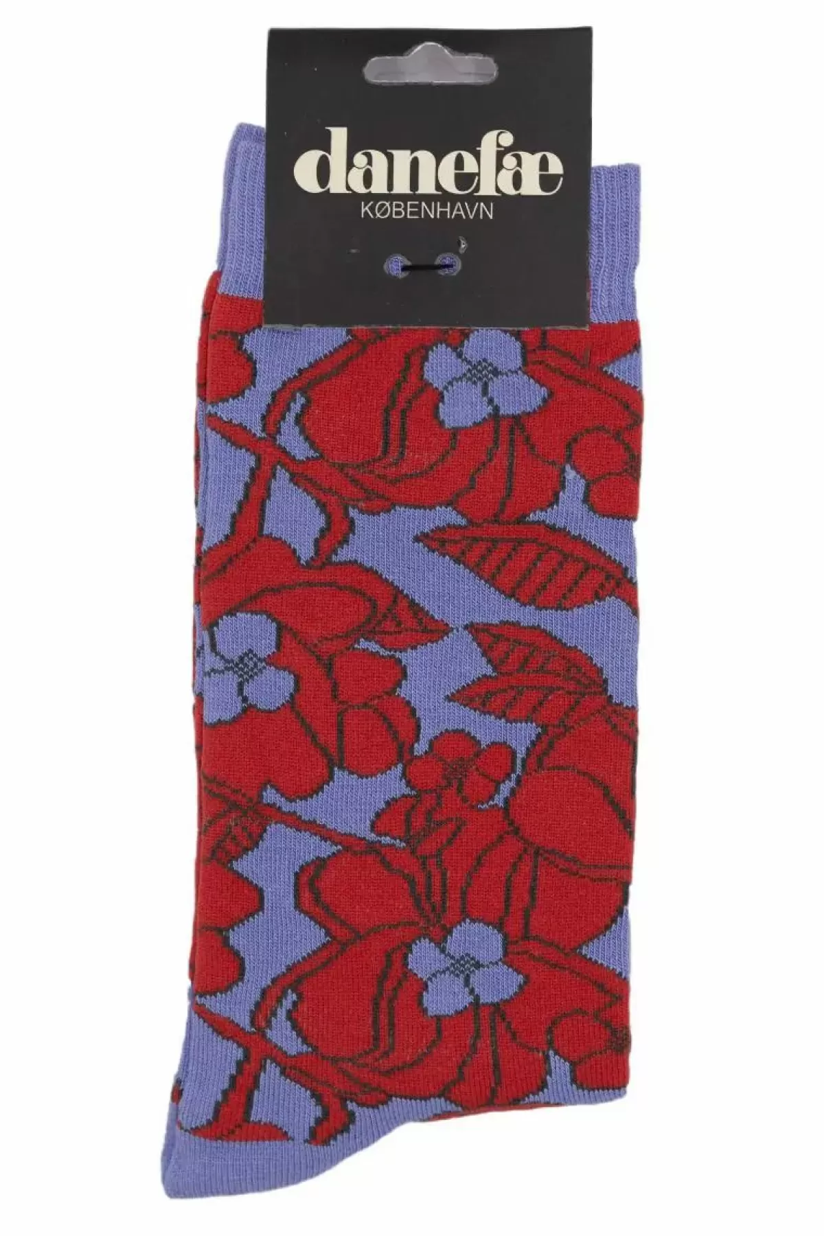 Danefæ Socken Und Strümpfe>Danewalk With Me Socks Soft Viola/Bright Red Bloom Boom