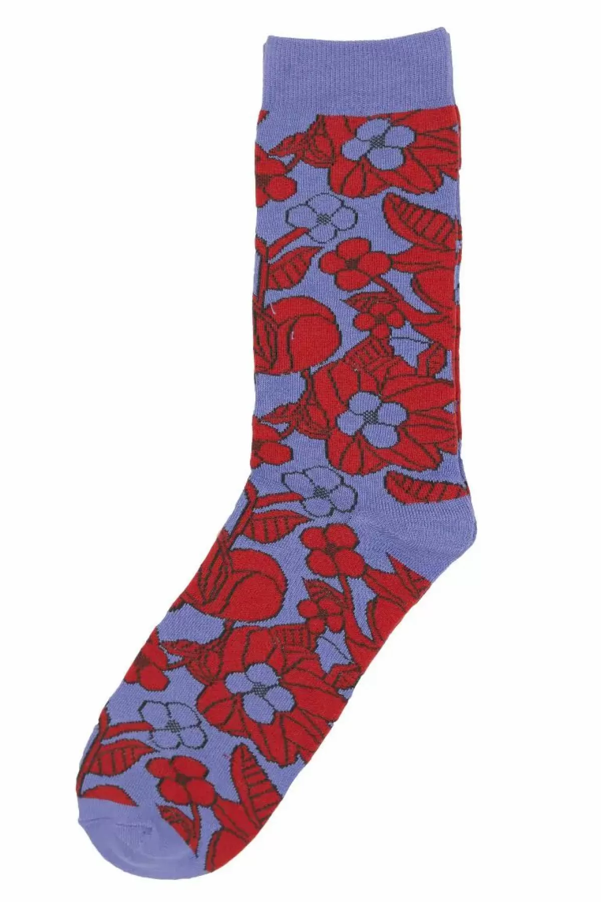 Danefæ Socken Und Strümpfe>Danewalk With Me Socks Soft Viola/Bright Red Bloom Boom