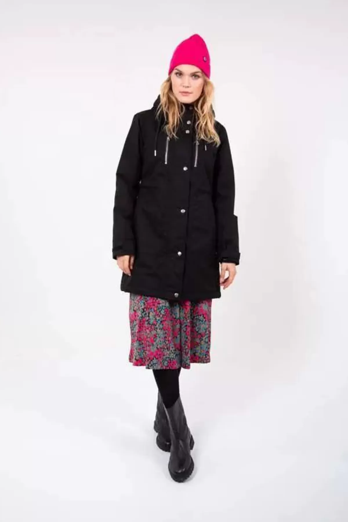 Danefæ Winterjacken>Daninge Winter Parka Black Brushed