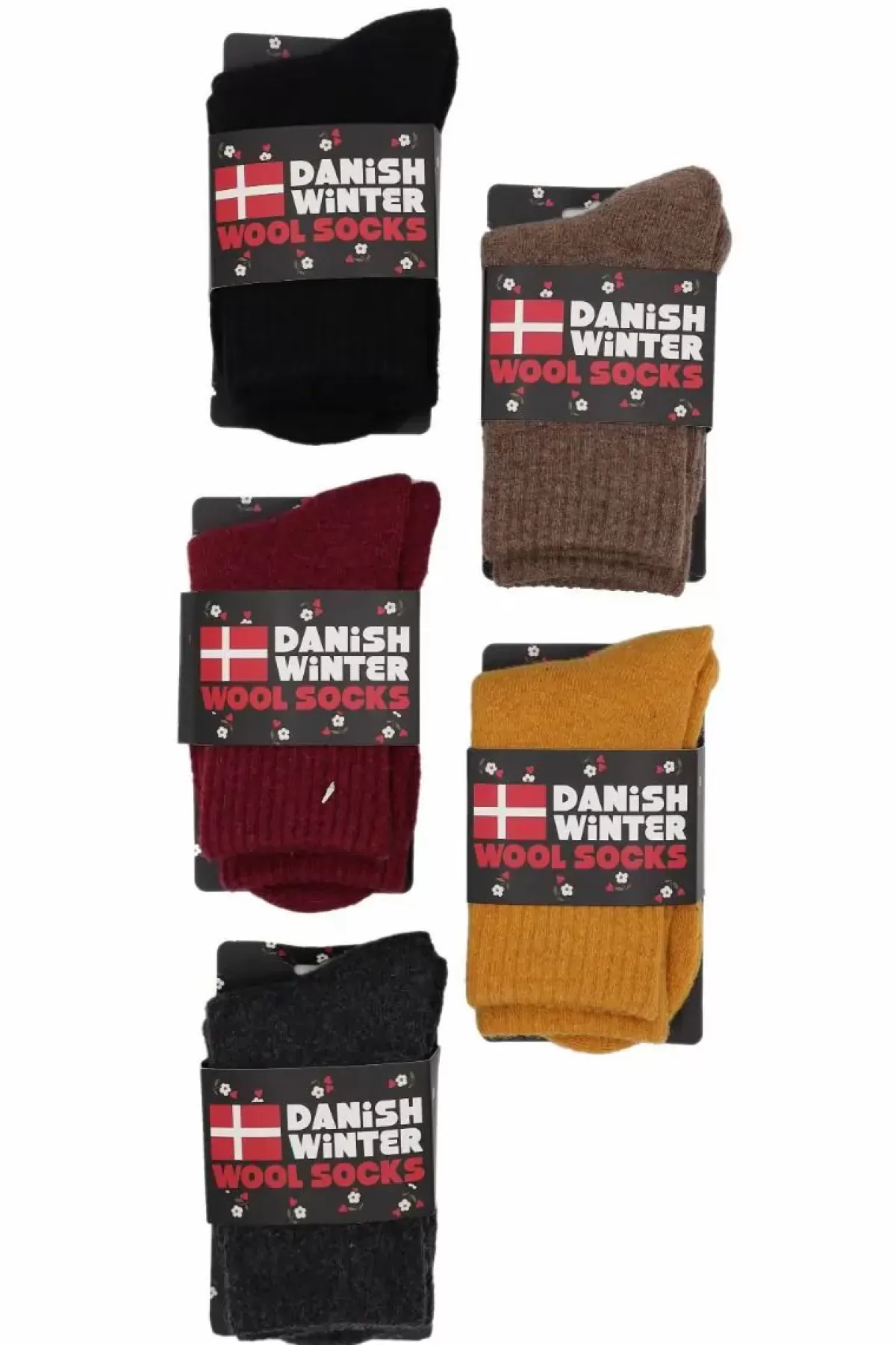 Danefæ Socken Und Strümpfe>Danish Winter Wool Socks Coffee