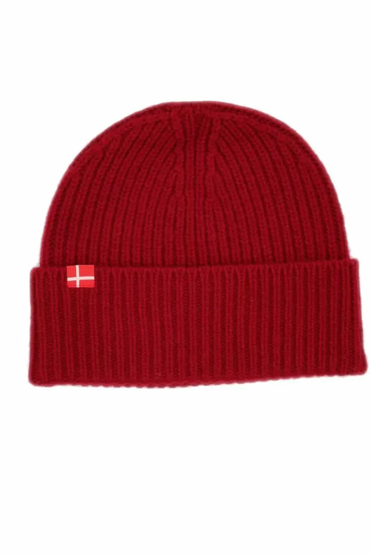 Danefæ Mützen/Hute>Danmark Merino Beanie Dark Red