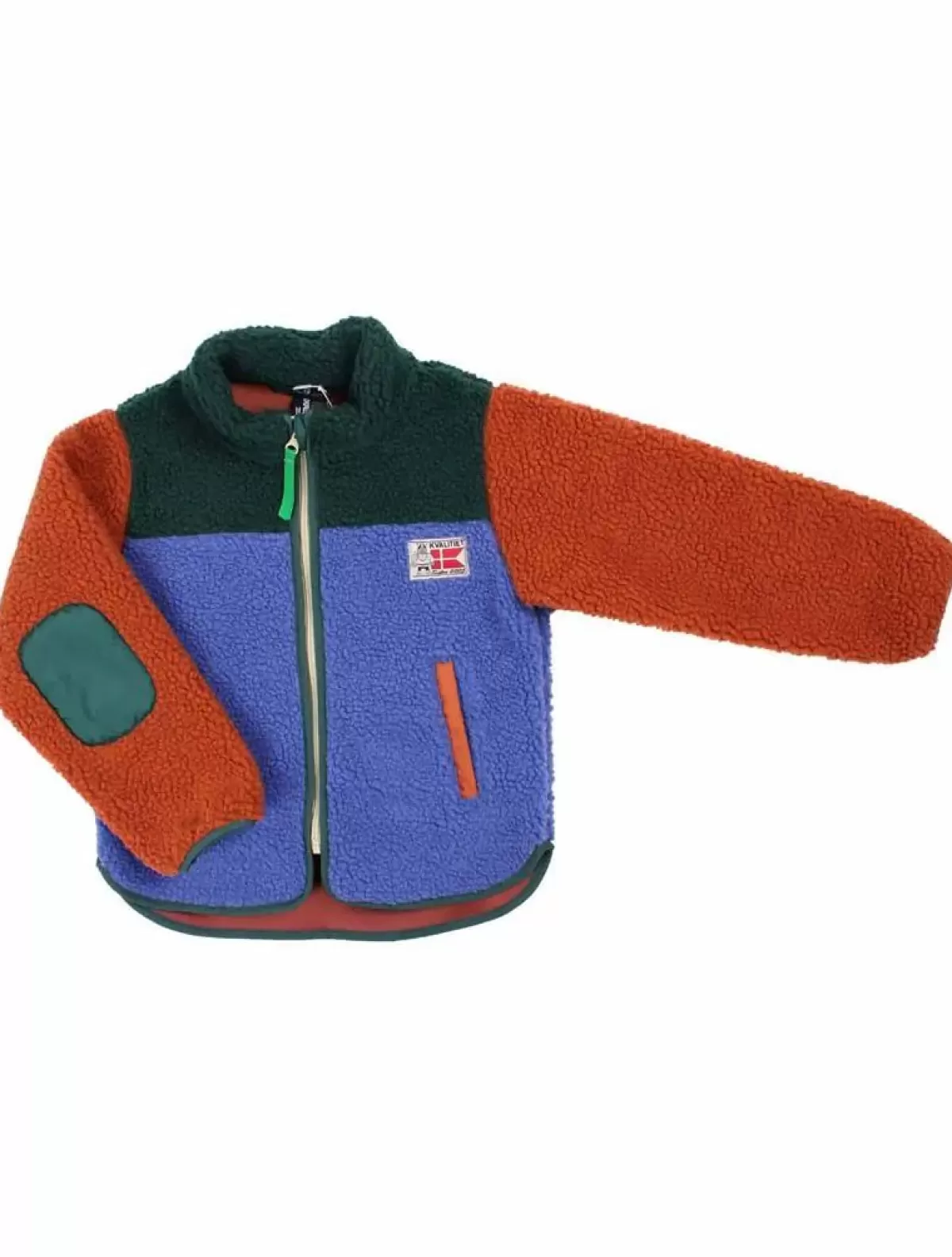 Store Danodder Fleece Jacket Dark Duck/Royal Blue/Rust Kinder Fleece