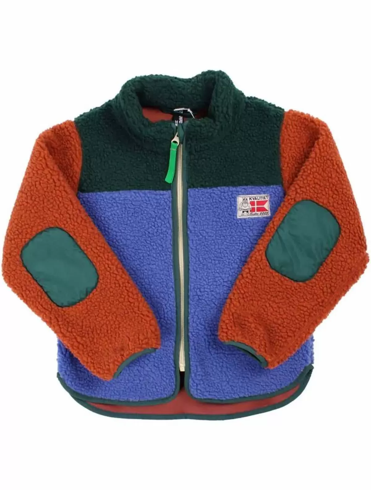 Store Danodder Fleece Jacket Dark Duck/Royal Blue/Rust Kinder Fleece