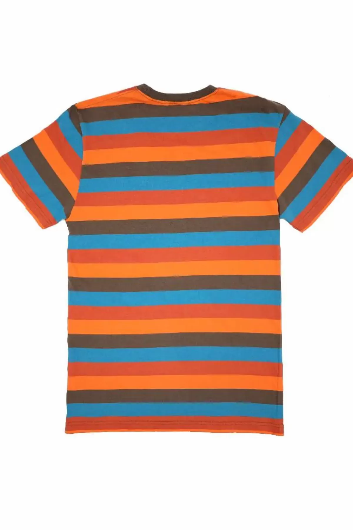 Danefæ T-Shirts>Drenge Tee Brown/Orange/Turkis/Rust