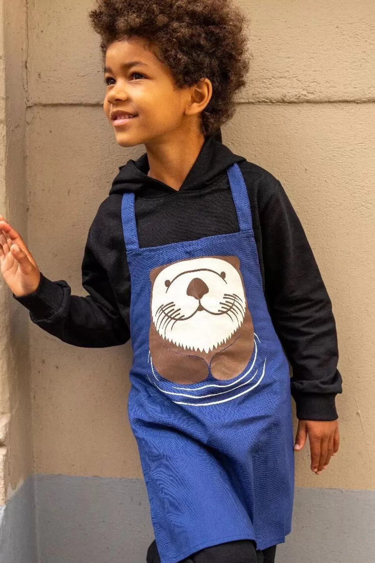 Danefæ Textilien Für Kinder>Dyr Apron - Kids Navy Odder