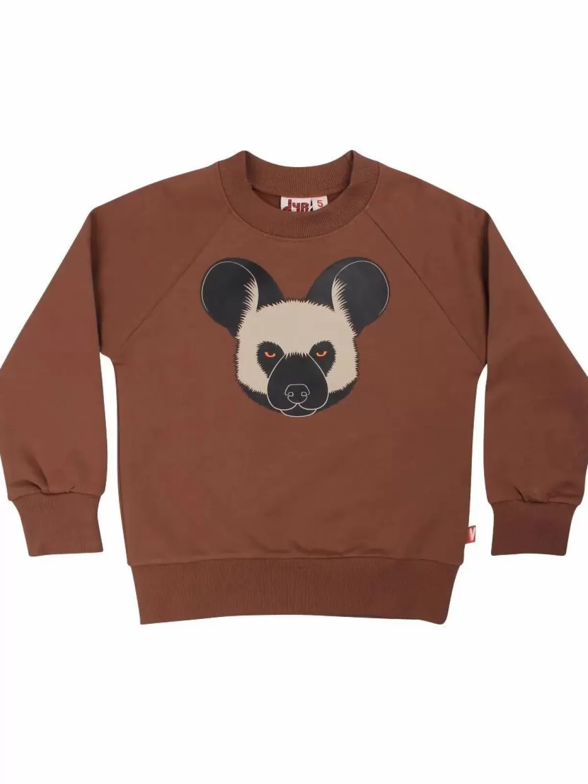 Clearance Dyrbellow Sweat Brown Vildhund Kinder Sweatshirts