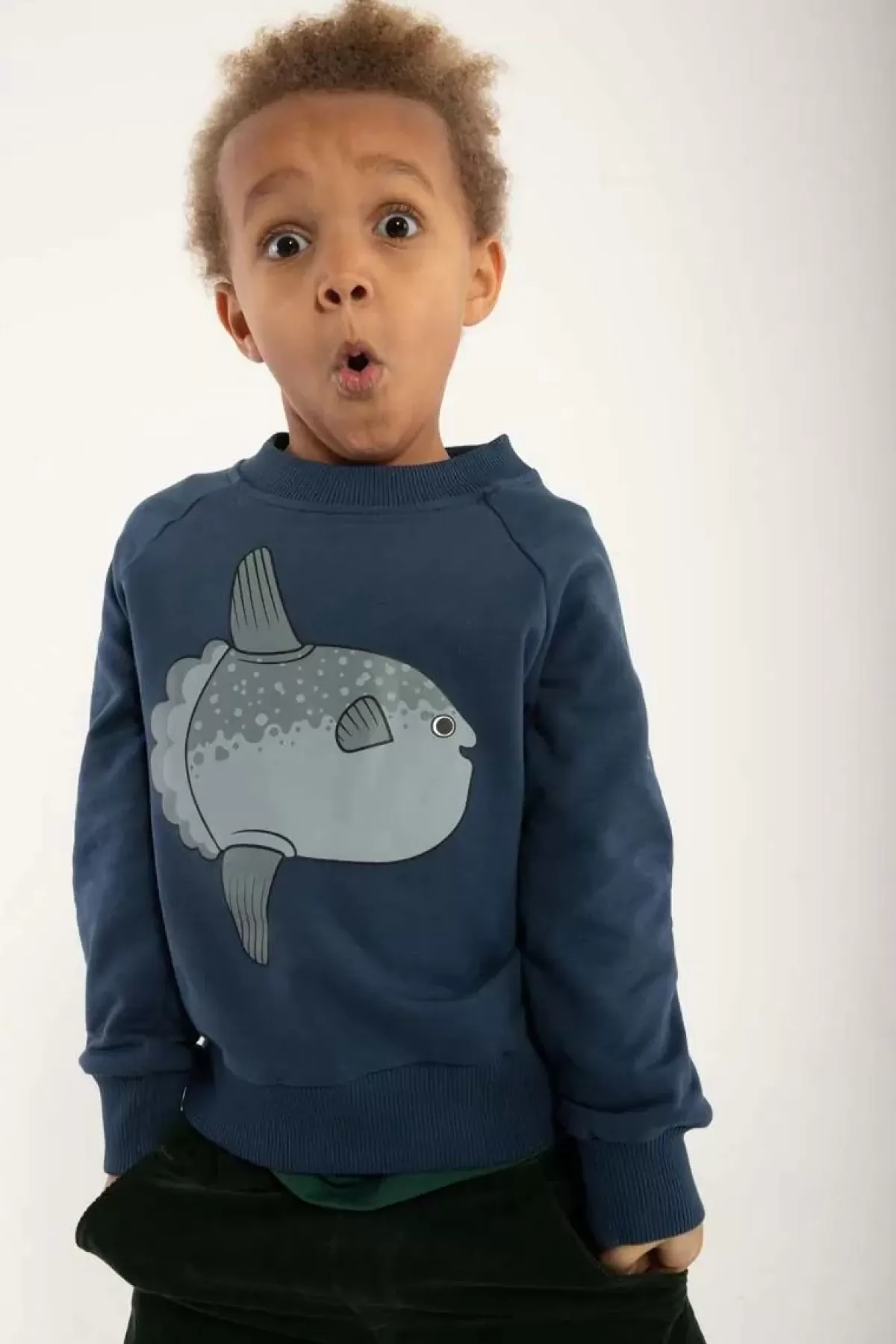 Sale Dyrbellow Sweat Marine Klumpfisk Kinder Sweatshirts