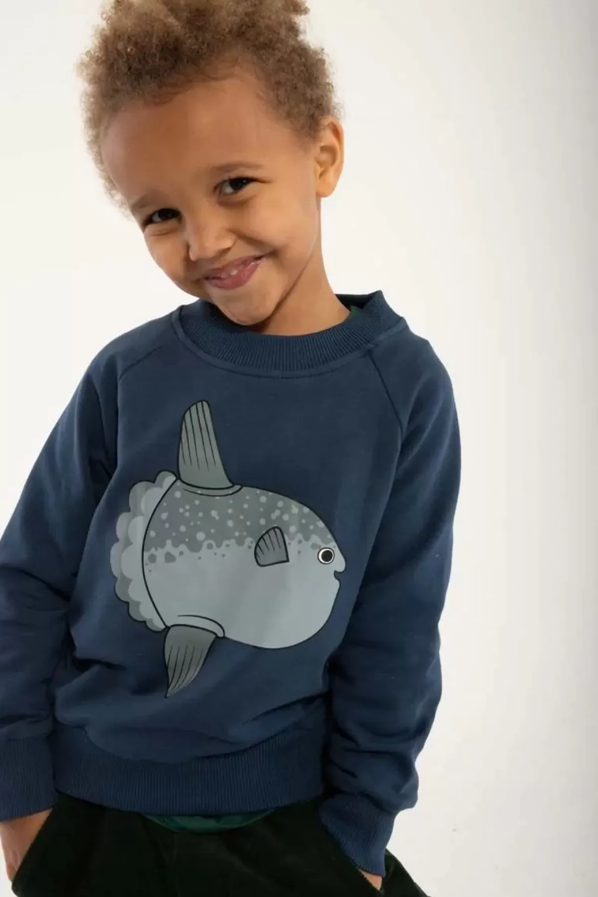 Sale Dyrbellow Sweat Marine Klumpfisk Kinder Sweatshirts