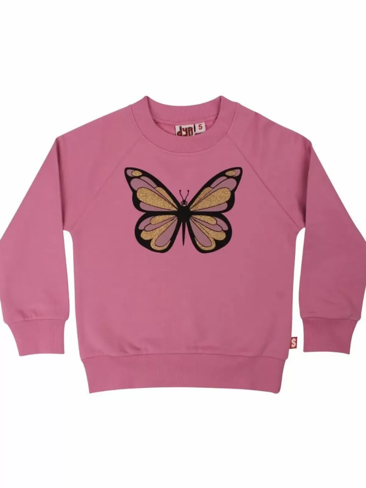 Clearance Dyrbellow Sweat Noos Old Rose Sommerfugl Kinder Sweatshirts