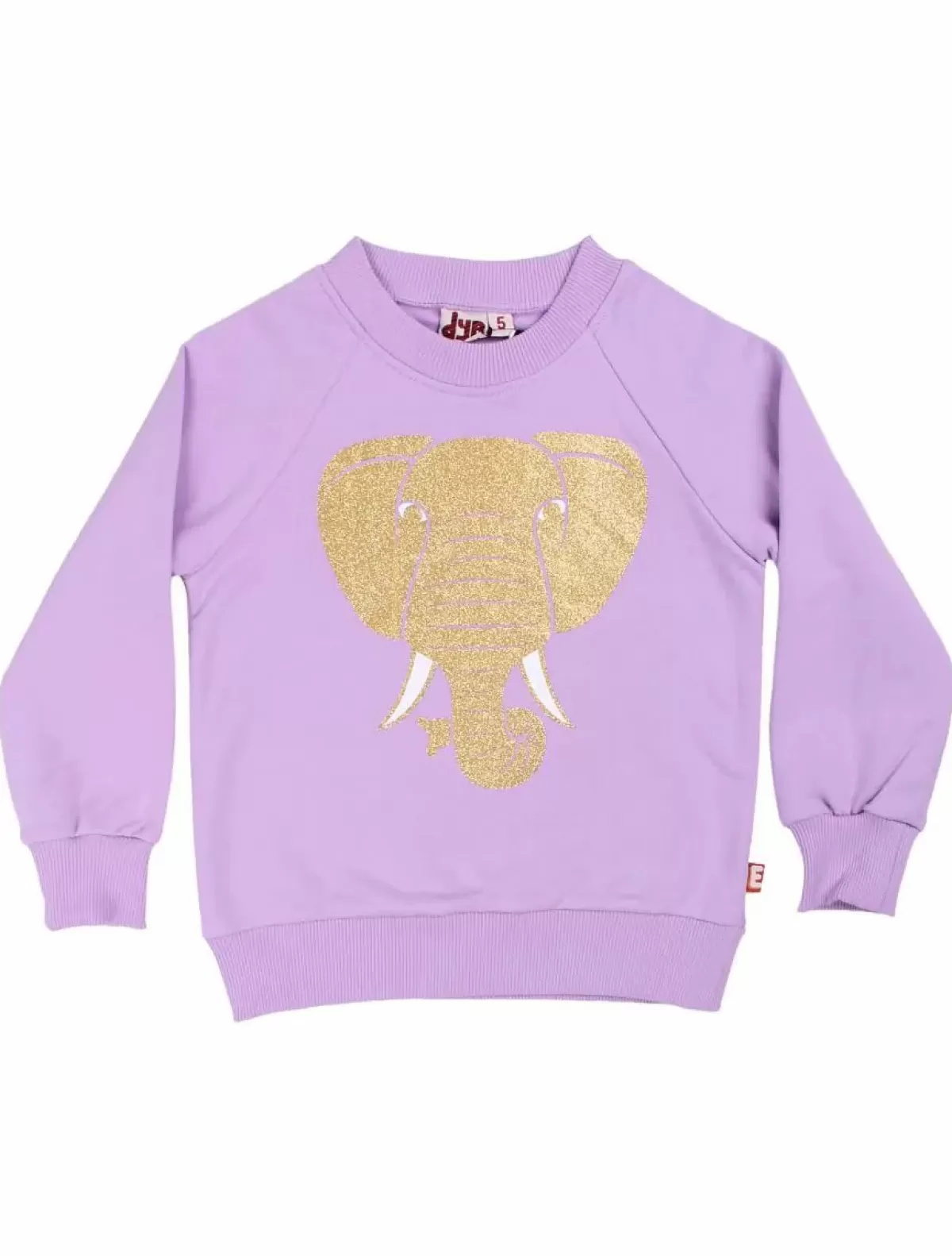 Discount Dyrbellow Sweat Soft Viola Guld Elefant Kinder Sweatshirts