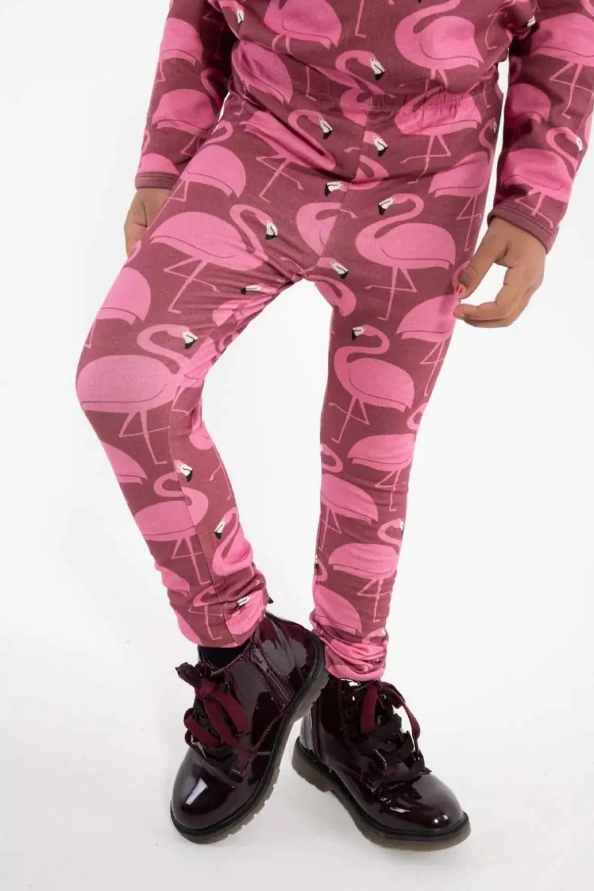 New Dyrcheetah Leggings Old Rose/Lovely Rose Flamingo Kinder Kinder-Leggings