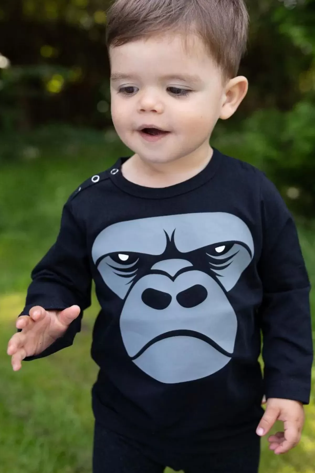 Outlet Dyrcritter Baby T Black Gorilla Baby Hemden Und Shirts