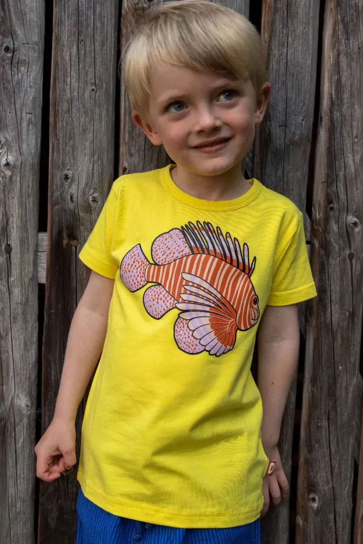 Best Sale Dyrgrowl T Bright Yellow Dragefisk Kinder T-Shirts