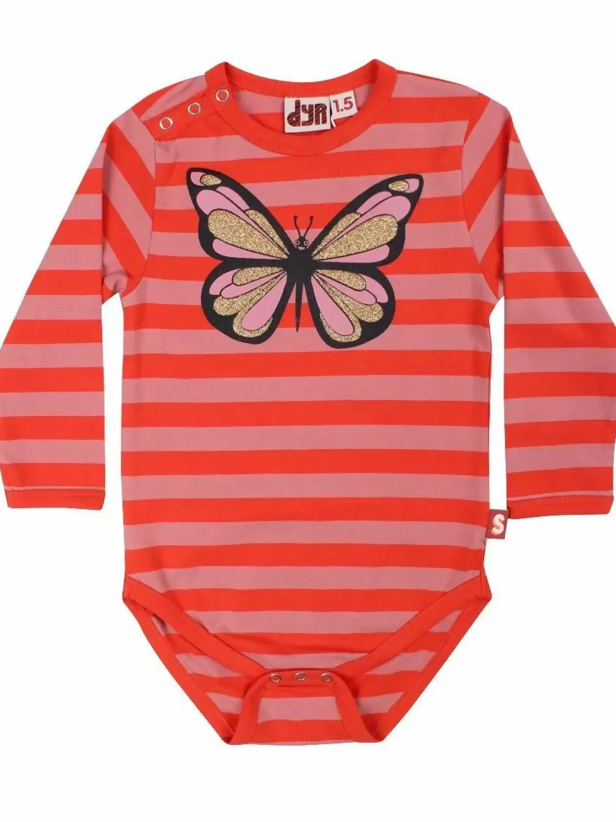 Best Sale Dyrquack Suit Old Rose/Fall Coral Sommerfugl Baby Bodies