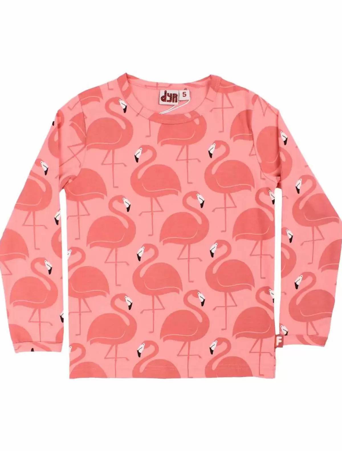 Clearance Dyrroar T Aop/Strib Coral Flamingoer Kinder Hemden Und Shirts