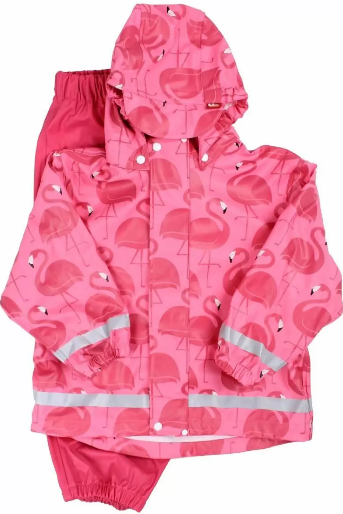 Best Dyrseason Rain Set Pink Flamingos Kinder Regenbekleidung