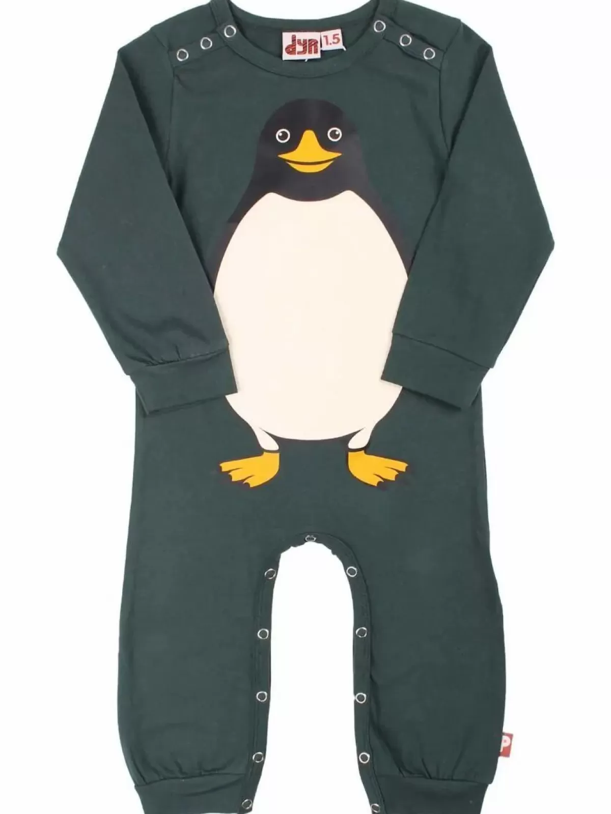 Best Dyrtweet Suit Black Green Pingvin Baby Strampler