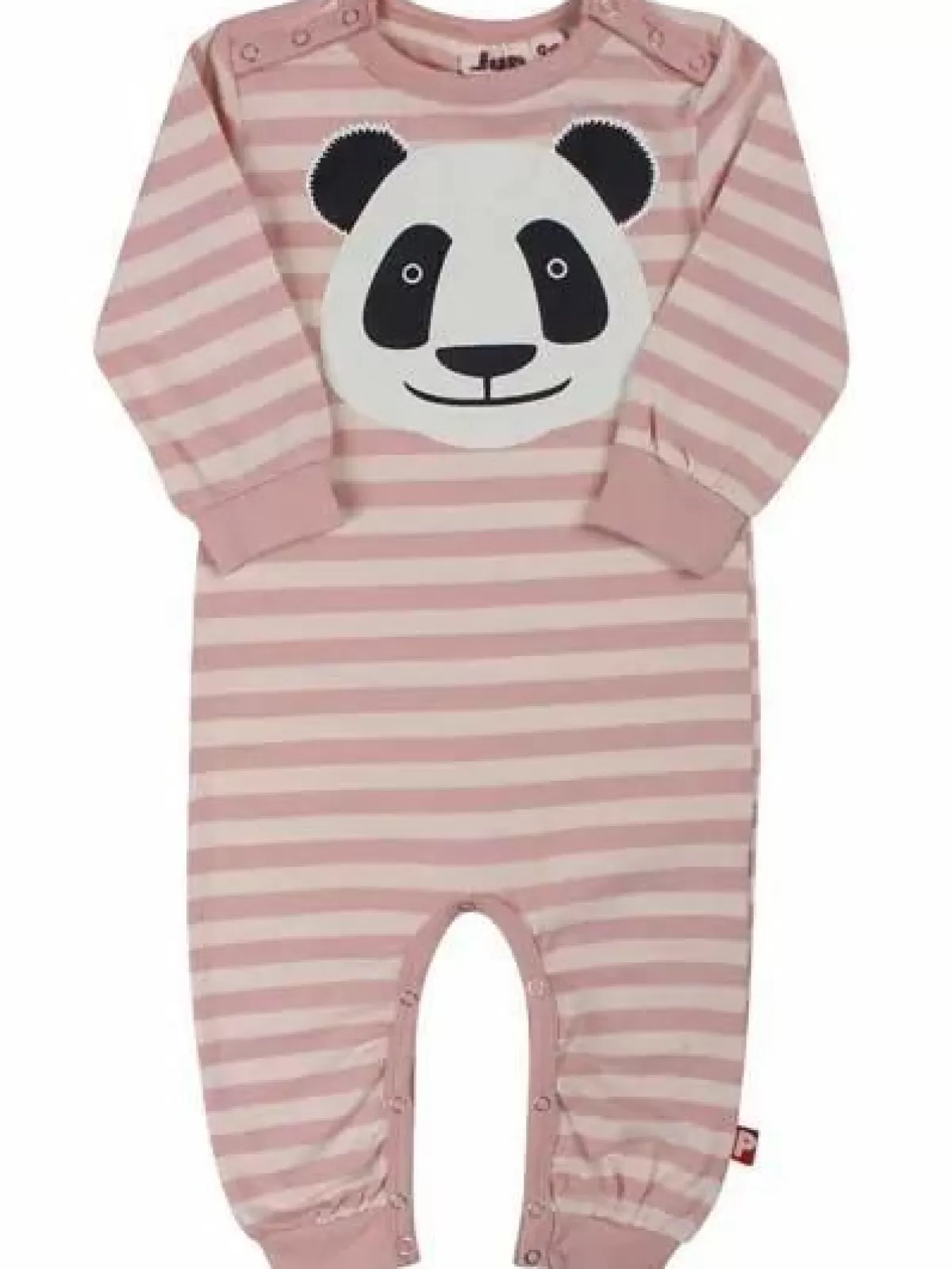 Store Dyrtweet Suit Powder/Putty Panda Baby Strampler