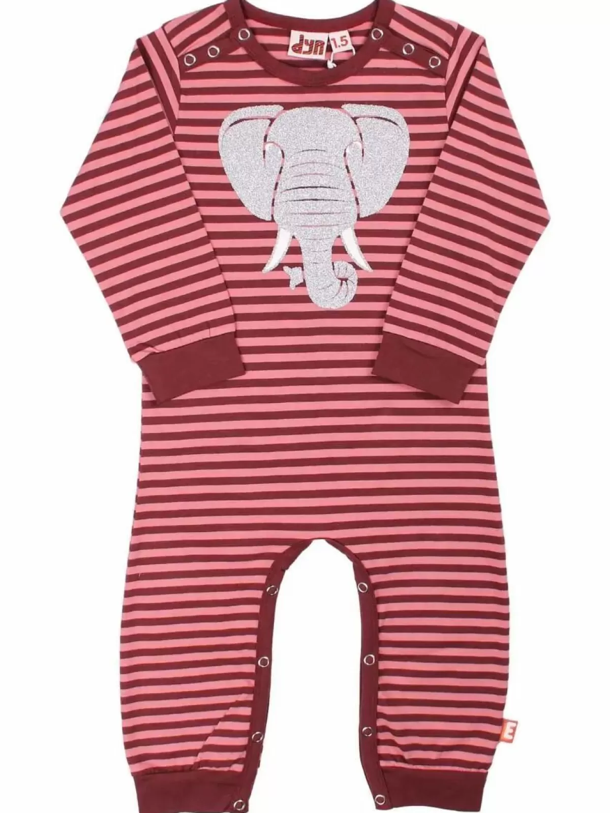 Flash Sale Dyrtweet Suit Red Wine/Old Rose Elefant Baby Strampler