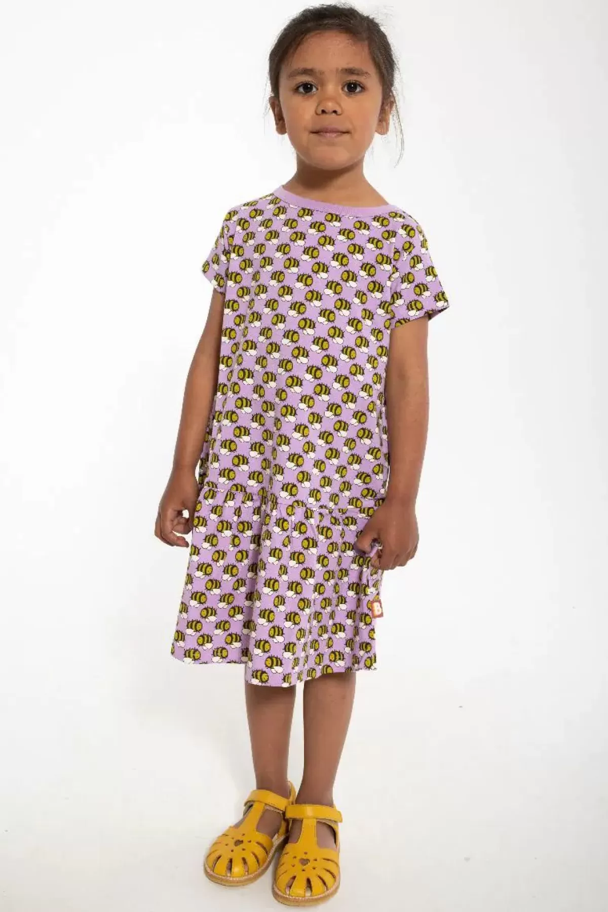 Cheap Dyrzanzi Ss Dress Aop/Strib Soft Viola Bier Kinder Kleider