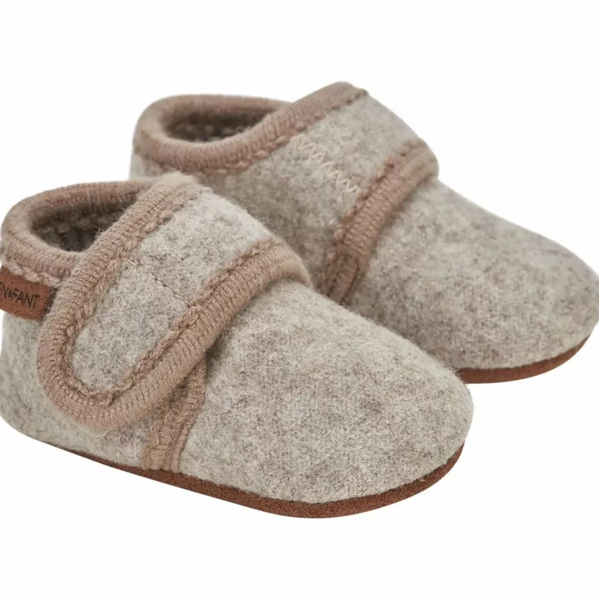 Best En Fant Baby Wool Slippers Sand Melange Baby Schuhe Und Stiefel