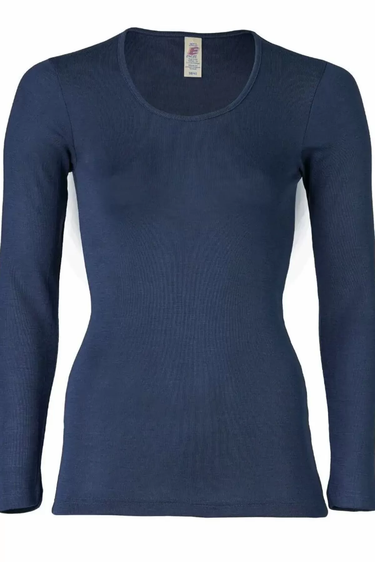 Danefæ Hemden Und Shirts>Engel Wool Natur Ladies Shirt Ls Navy