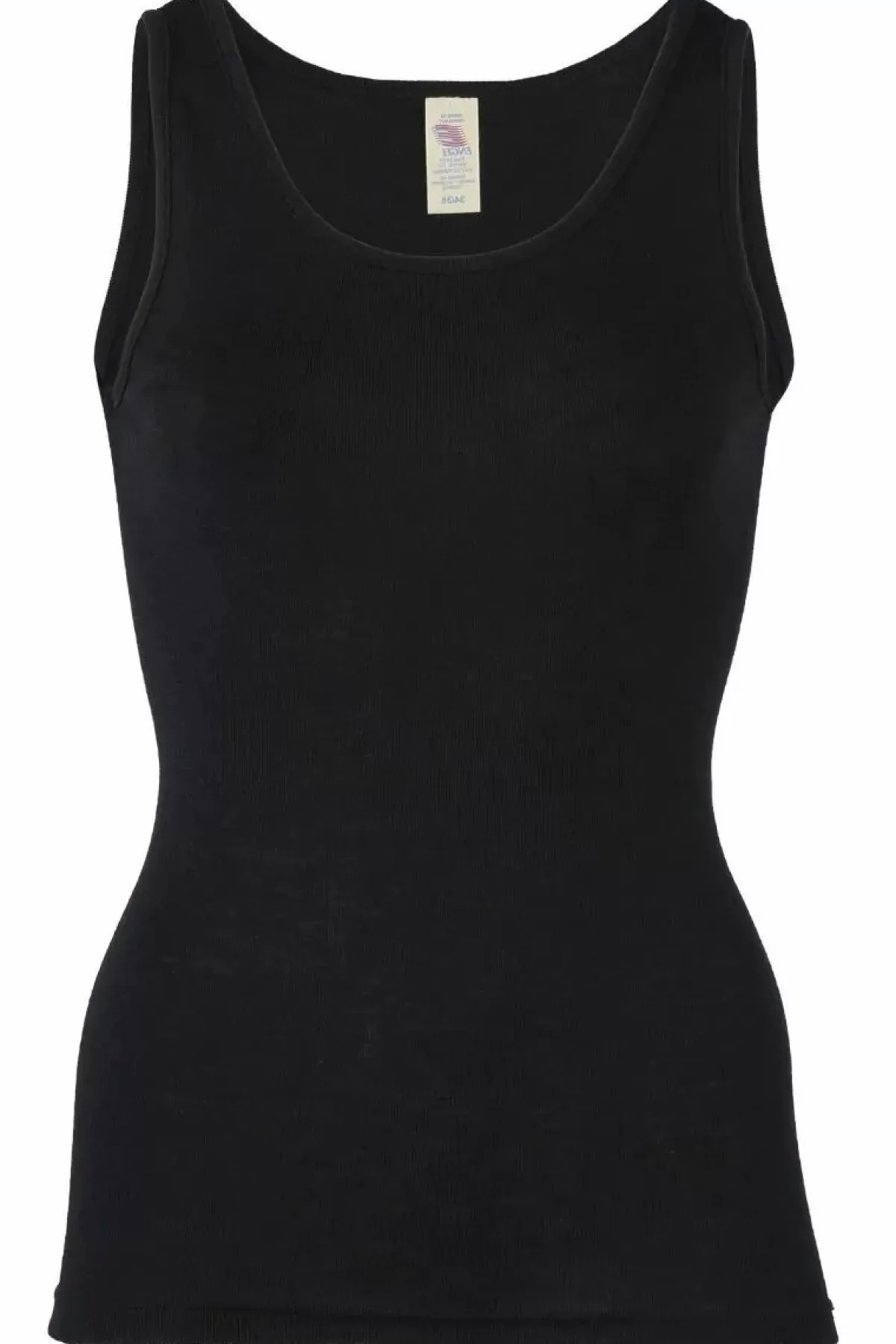 Danefæ Tops>Engel Wool Natur Ladies Tanktop Black