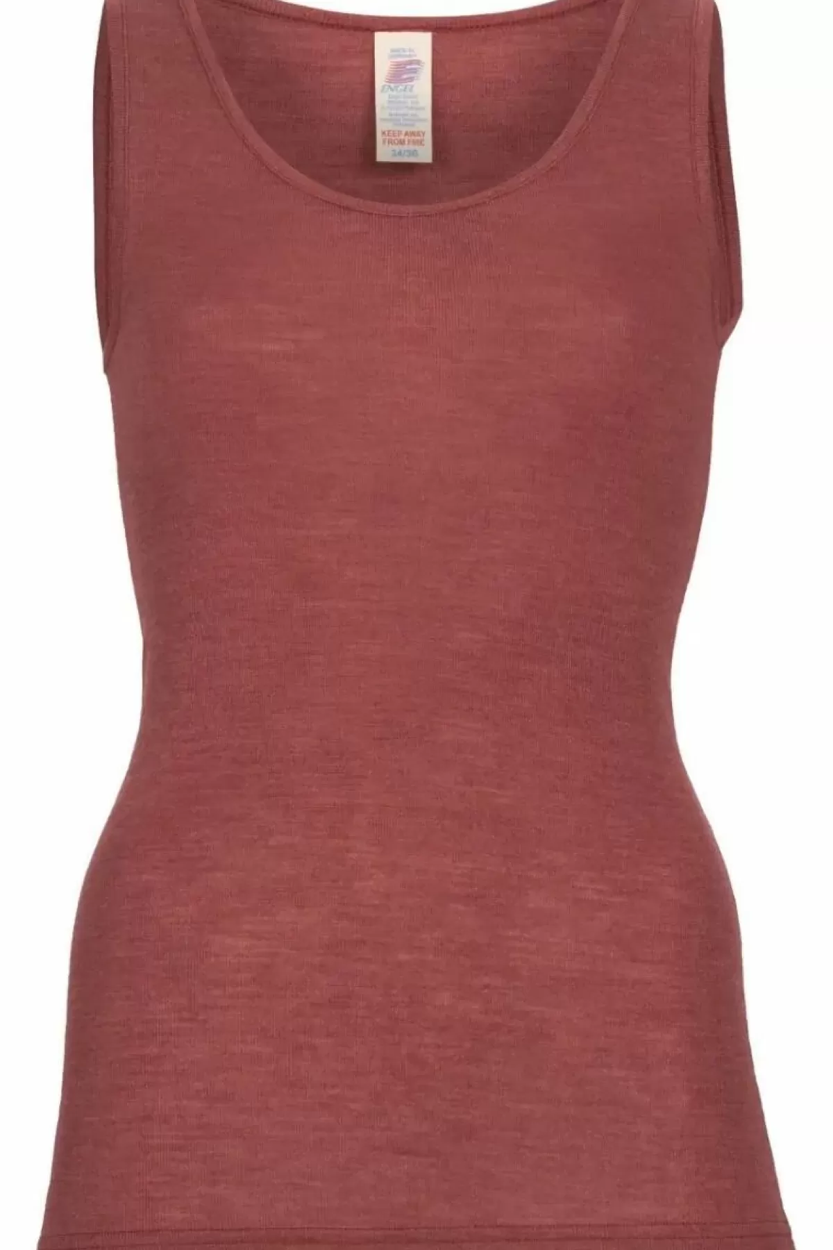 Danefæ Tops>Engel Wool Natur Ladies Tanktop Copper