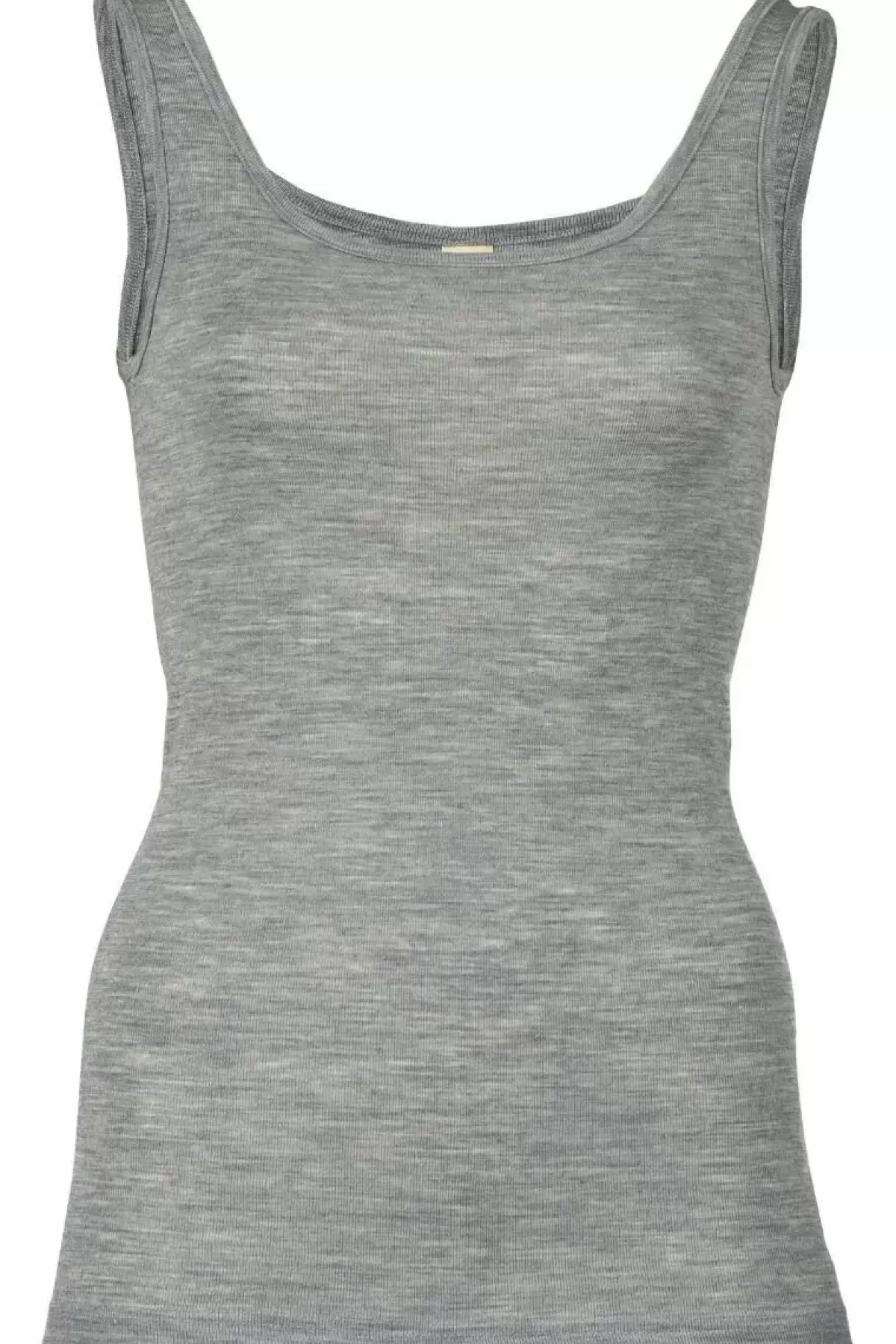 Danefæ Tops>Engel Wool Natur Ladies Tanktop Lt Grey Melange