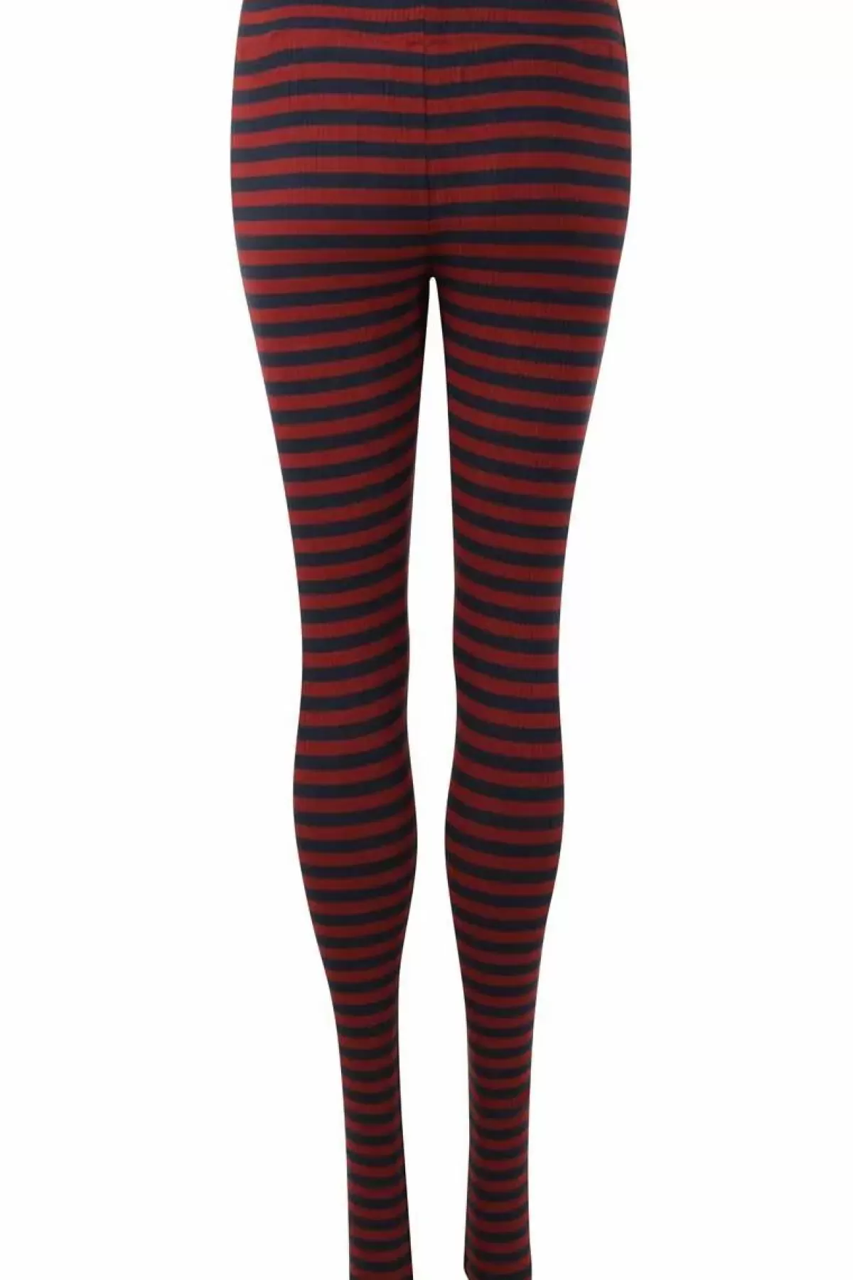 Danefæ Leggings>Ess - Danebuddy Leggings Dk Navy/Redwine