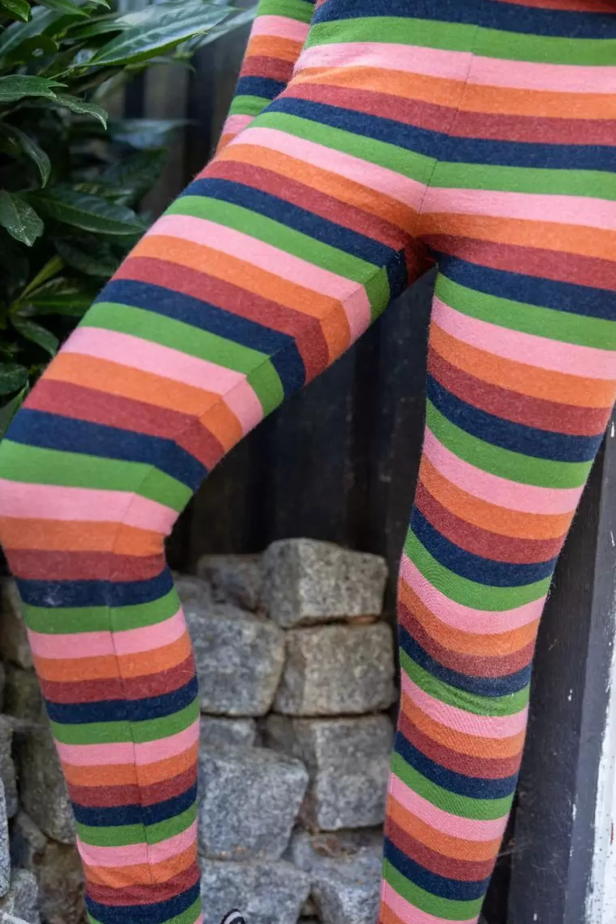 Hot Ess - Danehimalaya Wool Leggings Comfort Stripe Kinder Wolle