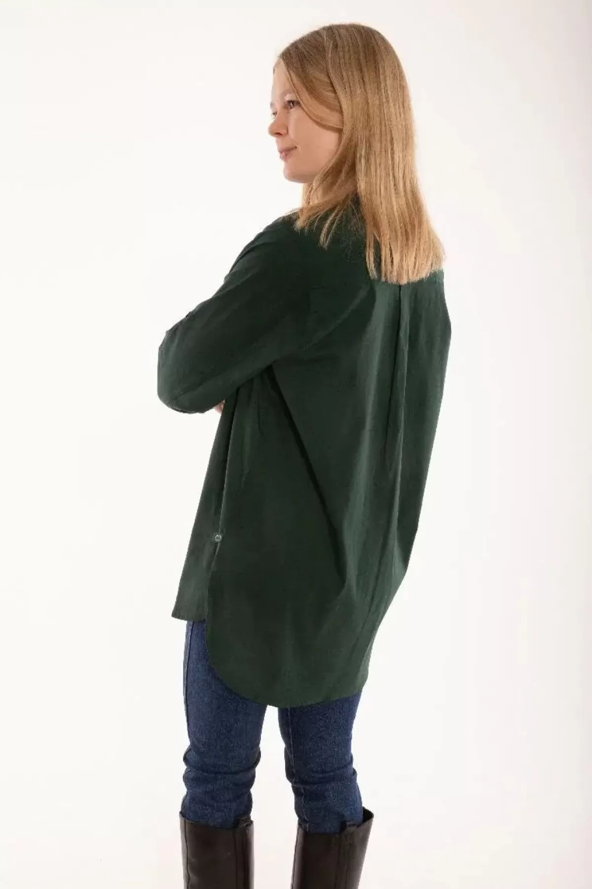 Danefæ Blusen>Ess - Joy Poplin Shirt Black Green