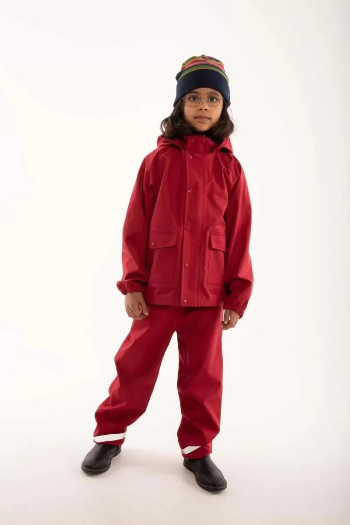 Best Ess - Lille Sky Rain Set Dark Red Kinder Regenbekleidung