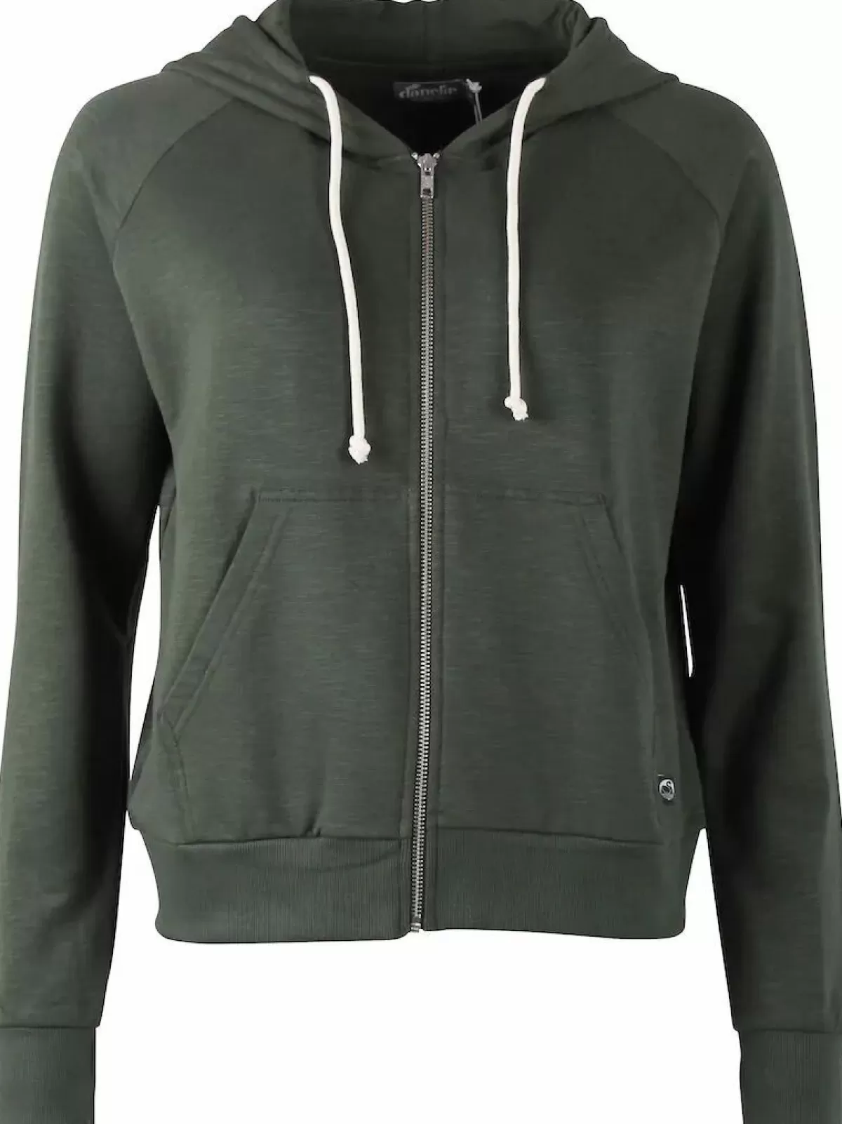 Danefæ Sweatshirts>Ess - Organic Danebalance Zip-Up Army