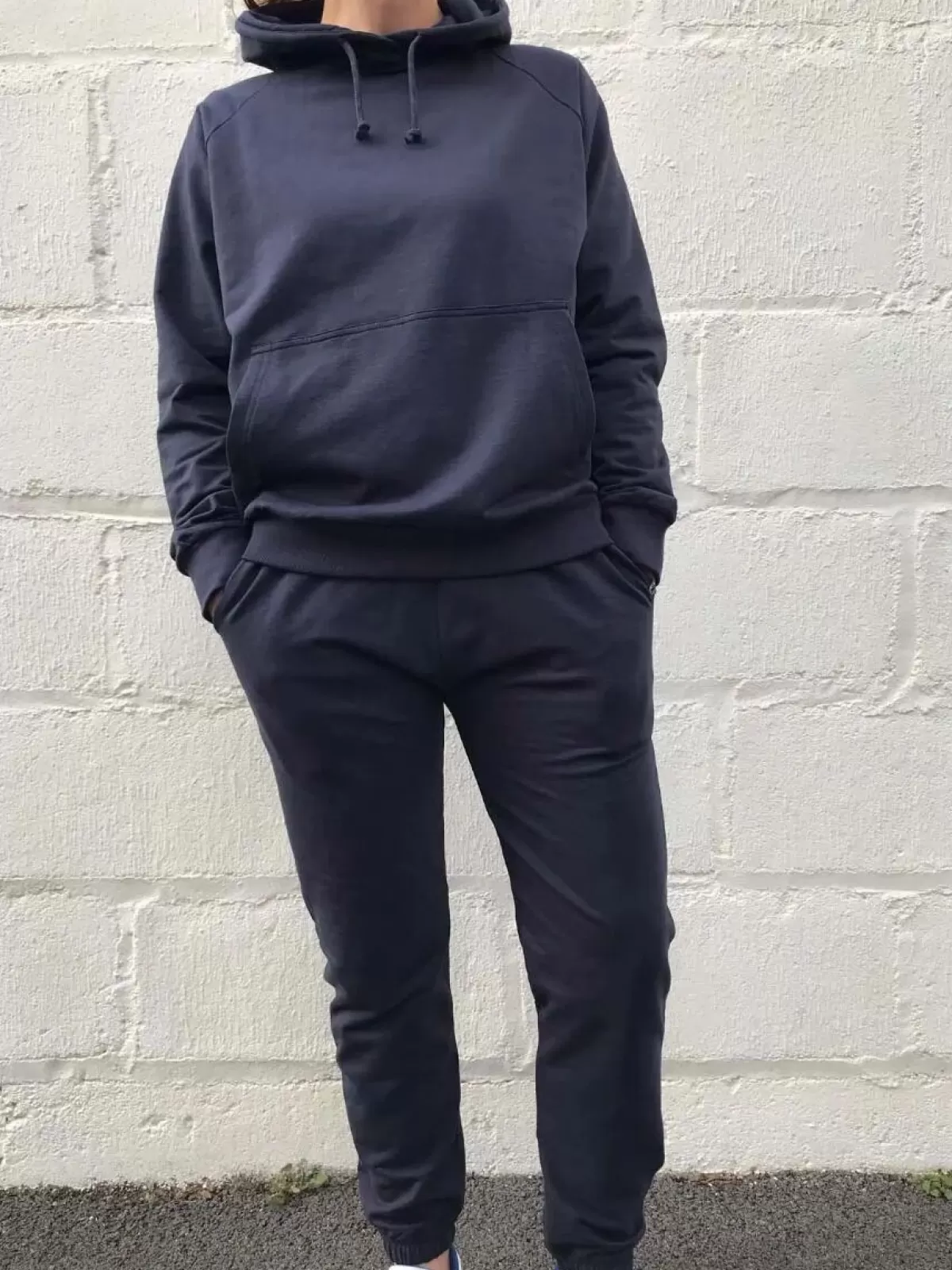 Danefæ Sweatshirts>Ess - Organic Danemellow Hoodie Dk Navy