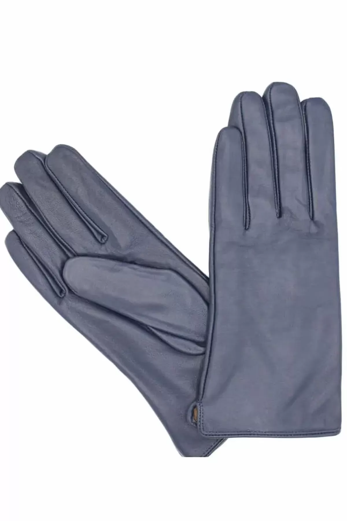 Danefæ Handschuhe>Fleeceforet Laederhandsker Navy