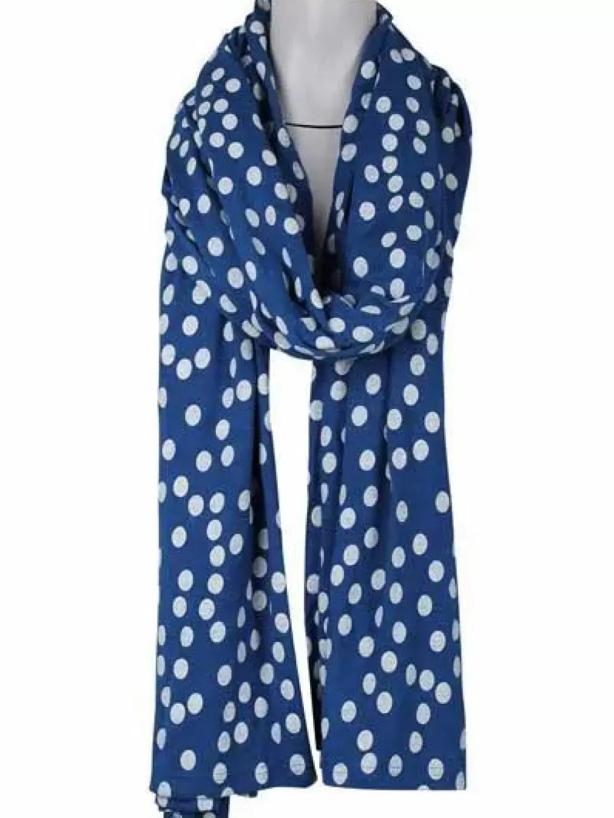 Danefæ Schals>Friend Scarf Indigo/Lt Beige Fundots