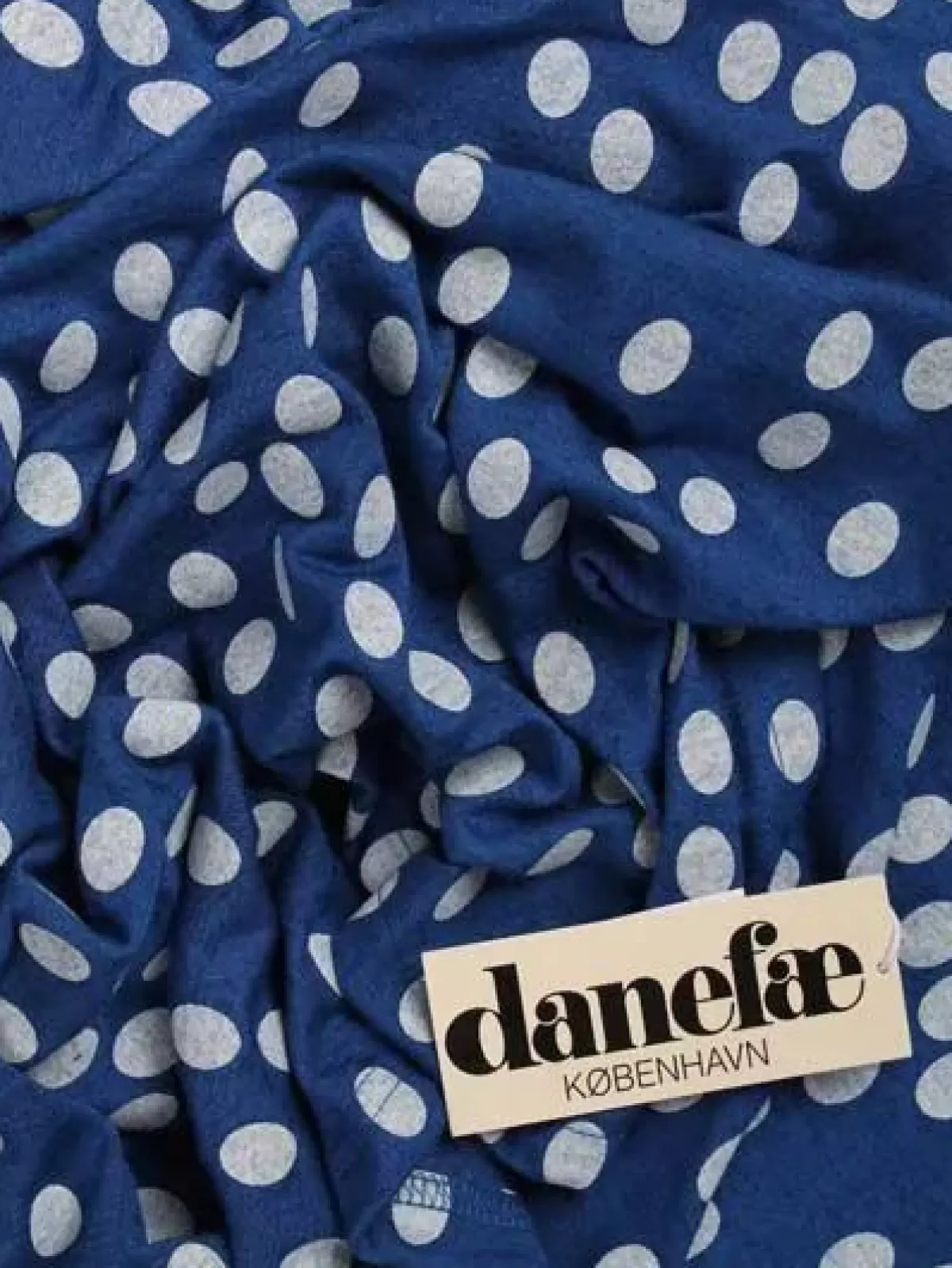 Danefæ Schals>Friend Scarf Indigo/Lt Beige Fundots