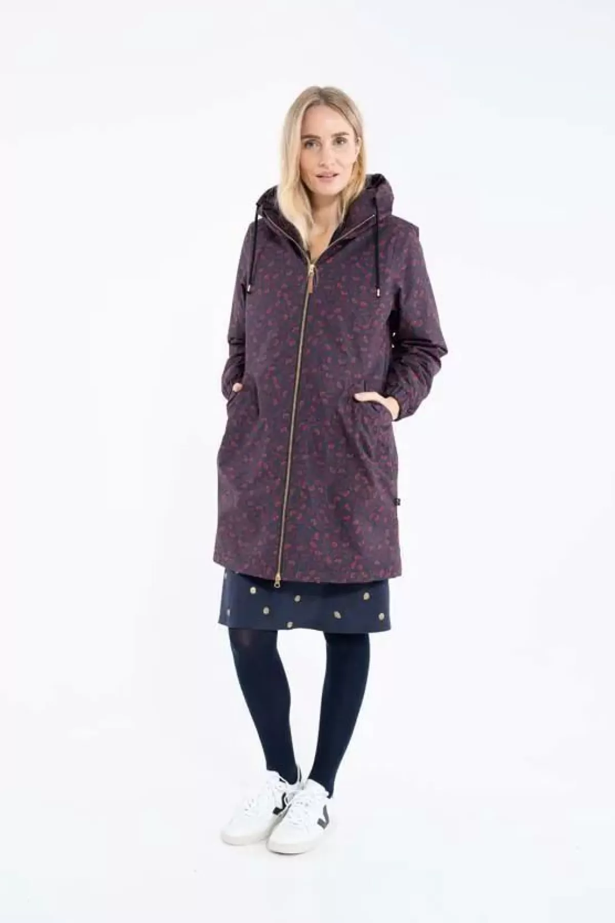 Danefæ Winterjacken>Gurli Winter Parka Black Fleurie