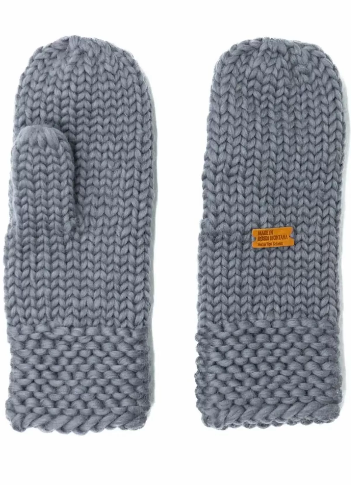 Danefæ Handschuhe>Handstrikket Merinould Vanter Light Grey